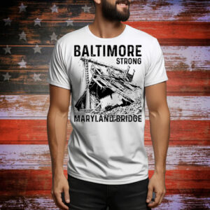 Baltimore Strong Maryland Bridge Vintage Hoodie TShirt