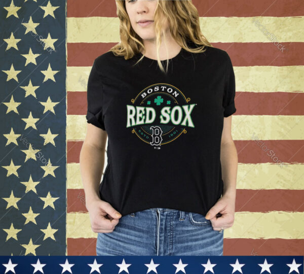 Boston Red Sox Black St. Patrick’s Day Lucky 2024 Shirt