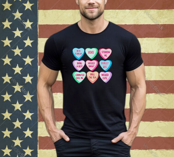 Boston candy hearts Valentine’s day shirt