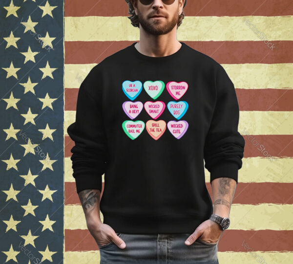 Boston candy hearts Valentine’s day shirt