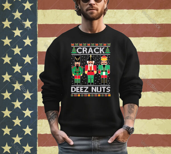 Crack Deez Nuts Ugly Christmas Sweater shirt
