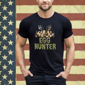 Easter Egg Hunter Camo Funny Eggs Deer Boys Girls Kids Shirt