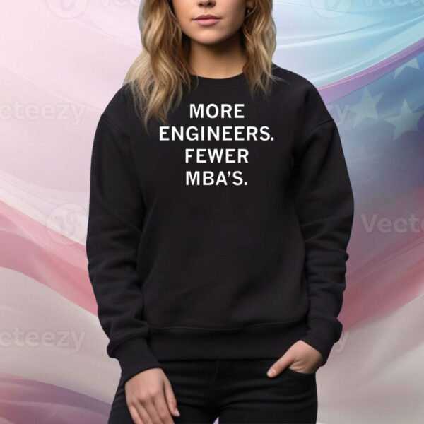 More Engineers, Fewer Mbas Hoodie TShirts