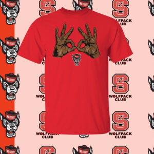 NC State Basketball Three Goggles Shirt