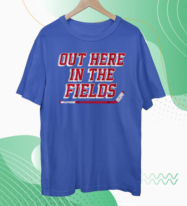 New York Hockey Out Here in the Fields Tee Shirt