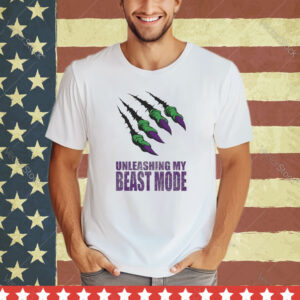 Official Unleashing My Beast Mode Athletic Heather Shirt
