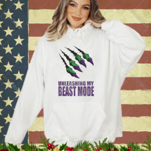 Official Unleashing My Beast Mode Athletic Heather Shirt