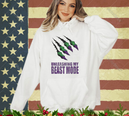 Official Unleashing My Beast Mode Athletic Heather Shirt