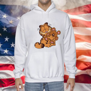 Ranbalt Garfield Hug Teddy Bear Hoodie Shirt