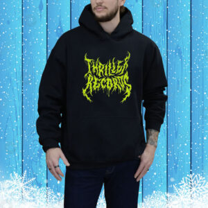 Thriller Records Metal Logo Black Hoodie Shirt