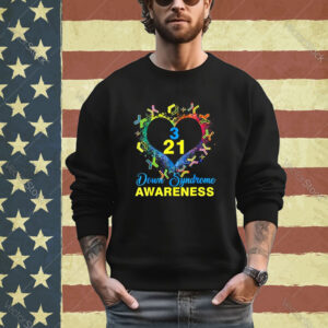 World Down Syndrome Day Awareness Socks Heart Shirt 21 March Shirt