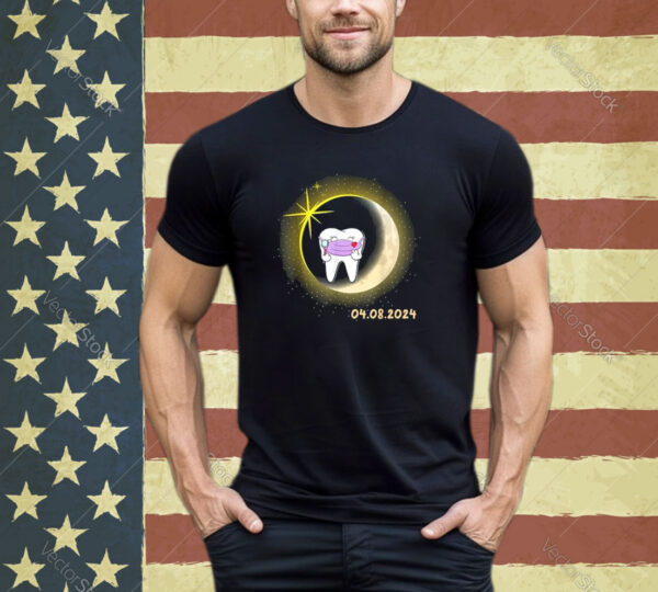 dentist Total Solar Eclipse 2024 teeth Dental Solar Eclipse Shirt