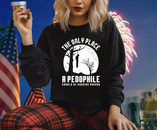 The Only Place A Pedophile Should Be Hanging Around Shirt