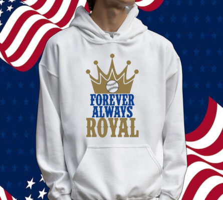 Forever Always Royals Crown Baseball Tee shirt