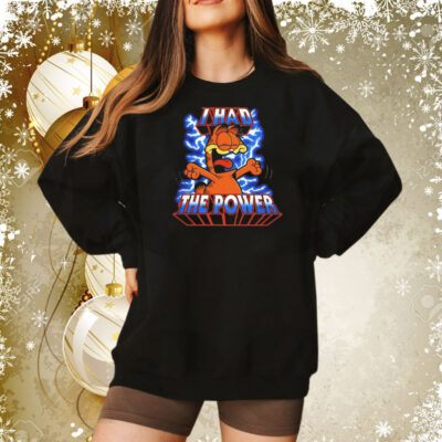 Garfield and Masters of the Universe I had the power Tee Shirt