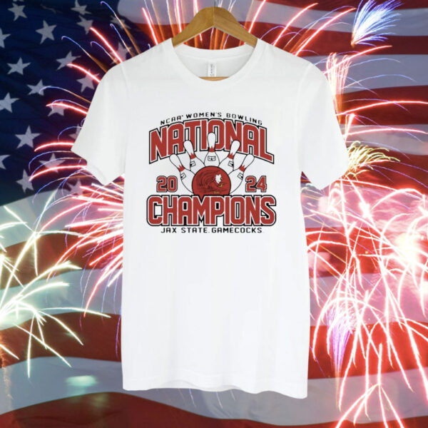 Jacksonville State Gamecocks 2024 NCAA Women’s Bowling National Champions Tee Shirt