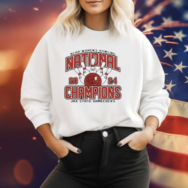 Jacksonville State Gamecocks 2024 NCAA Women’s Bowling National Champions Tee Shirt
