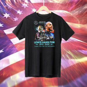 Lewis Hamilton Petronas Formula One 2013-2024 thank you for the memories signature Tee Shirt