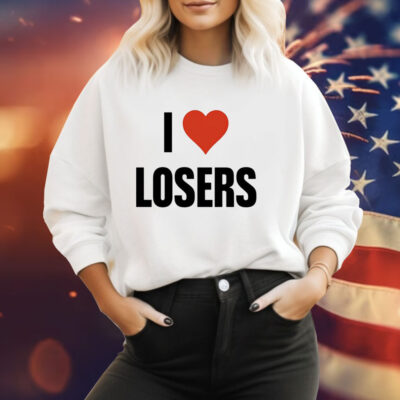 Linabob wearing i love losers T-Shirt