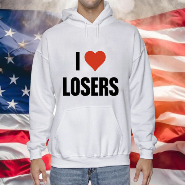 Linabob wearing i love losers T-Shirt