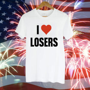 Linabob wearing i love losers T-Shirt