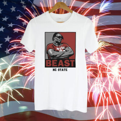 NC State Basketball DJ Burns Beast Tee Shirt