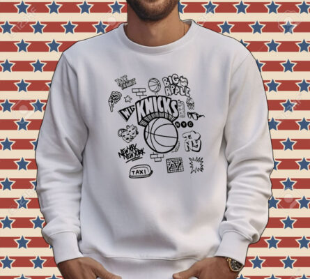 New York Knicks Hardwood Classics Doodle Tee shirt