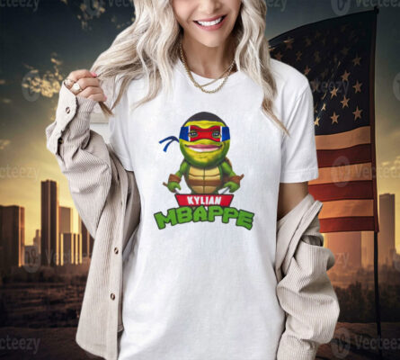 Official Kylian Mbappe ninja turtles T-shirt