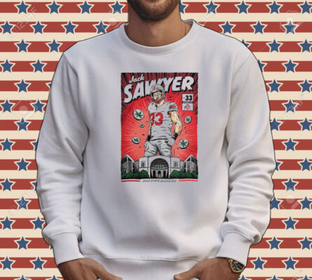 Ohio State Buckeyes #33 Jack Sawyer NIL Comic Tee shirt