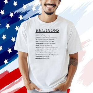 Religions taoism shit happens hinduism this shit happened before T-shirt