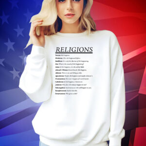 Religions taoism shit happens hinduism this shit happened before T-shirt
