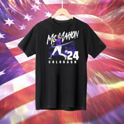 Ryan McMahon Colorado Rockies Relentless Spirit Grunge Tee Shirt