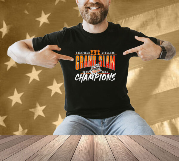 Sheffield Steelers Grand Slam 2023-2024 Champions T-shirt