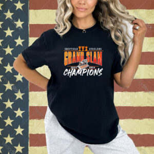 Sheffield Steelers Grand Slam 2023-2024 Champions T-shirt