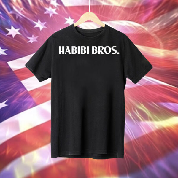 Siraj Hashmi wearing Habibi Bros Tee Shirt