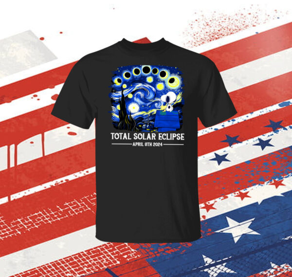 Snoopy and Woodstock Total Solar Eclipse 2024 Shirt