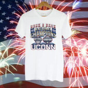 UConn Huskies Back 2 Back National Champions Tee Shirt