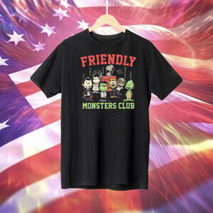 Universal Monsters Peanuts friendly monsters club Tee Shirt