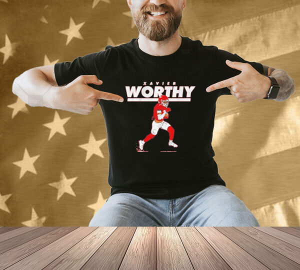 Xavier Worthy we’re not worthy T-shirt