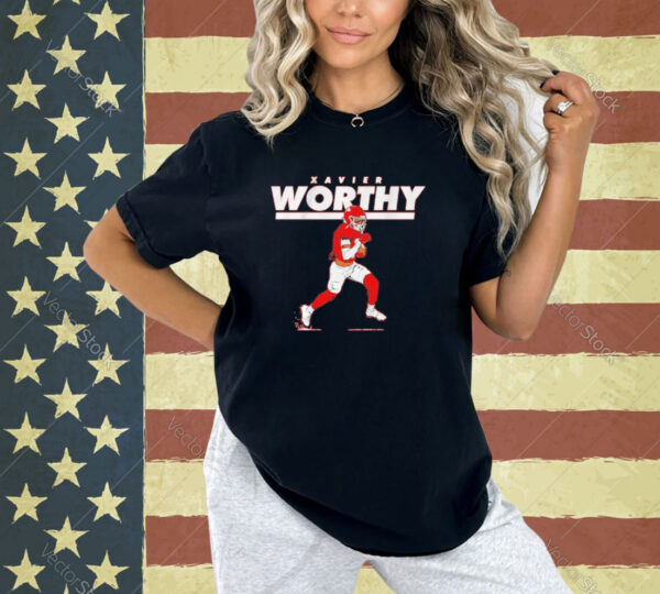 Xavier Worthy we’re not worthy T-shirt