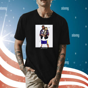 Allen Iverson Wearing Kobe Bryant Goat 5 Times Championship T-Shirt