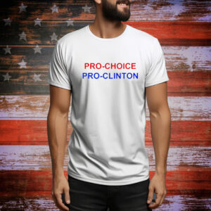 Aubrey Plaza Wearing Pro Choice Pro Clinton Tee Shirts
