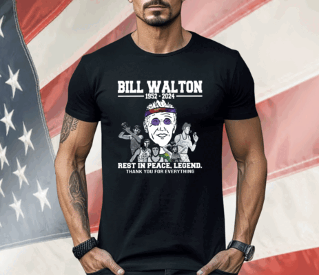 Bill Walton Rest In Peace Legend Thank You For Everything Ladies Boyfriend Shirt