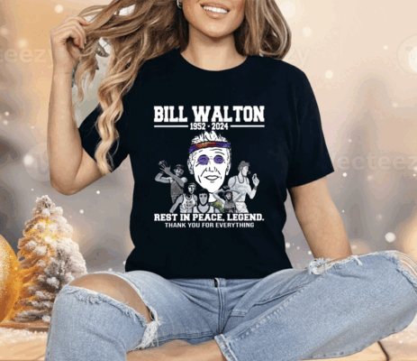 Bill Walton Rest In Peace Legend Thank You For Everything Ladies Boyfriend Shirt