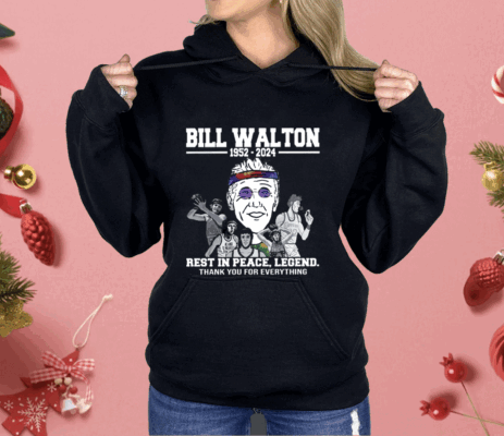 Bill Walton Rest In Peace Legend Thank You For Everything Ladies Boyfriend Shirt