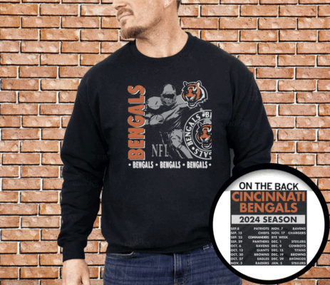 Cincinnati Bengals Schedule 2024 Shirt