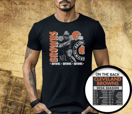 Cleveland Browns Schedule 2024 Shirt