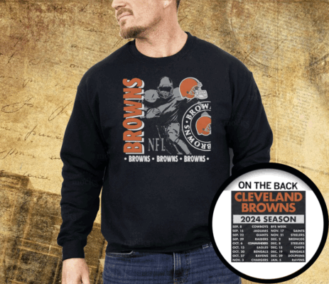 Cleveland Browns Schedule 2024 Shirt