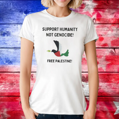 Free Palestine Support Human Not Genocide TShirt