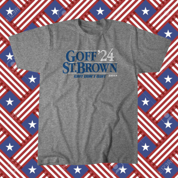 Goff-St. Brown Detroit Football TShirts